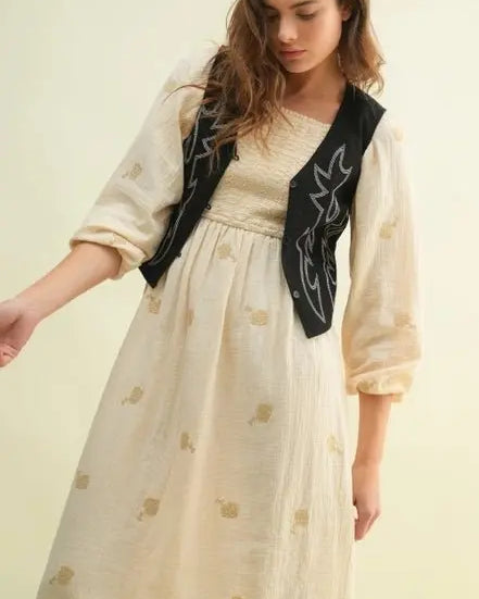 Boot Scootin' Embroidered Vest Top - Golden Hour BoutiqueVests