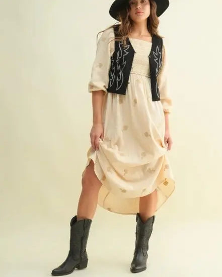Boot Scootin' Embroidered Vest Top - Golden Hour BoutiqueVests