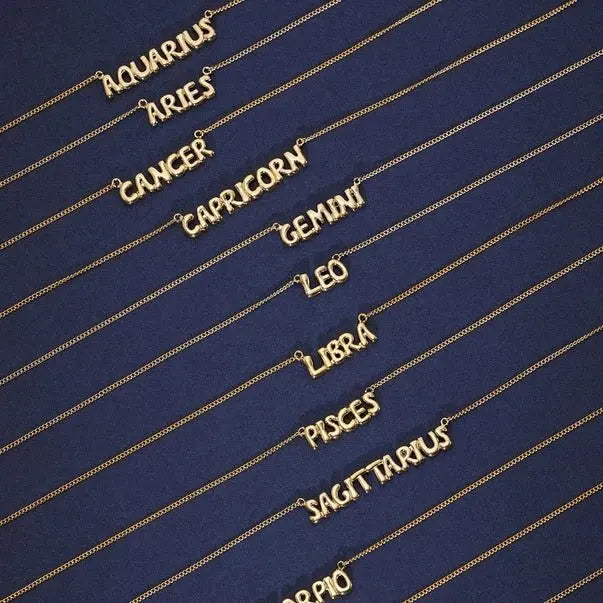 Bubble Zodiac Necklace - Golden Hour BoutiqueNecklaces