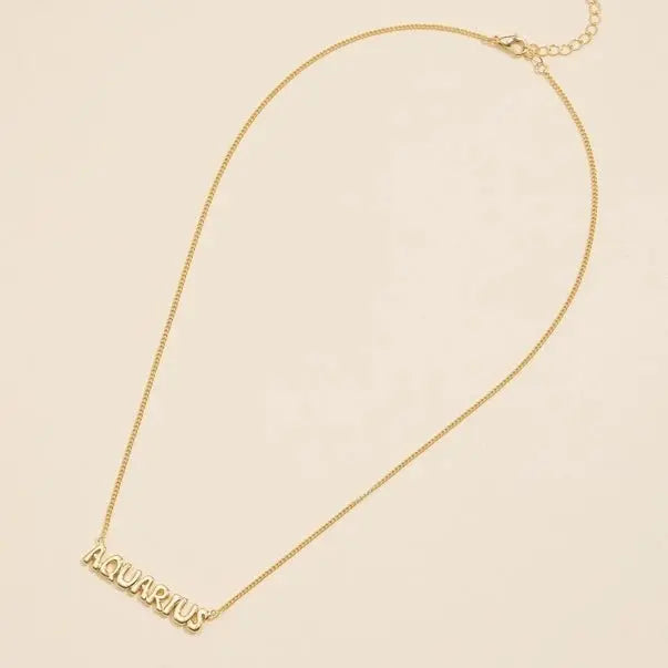 Bubble Zodiac Necklace - Golden Hour BoutiqueNecklaces
