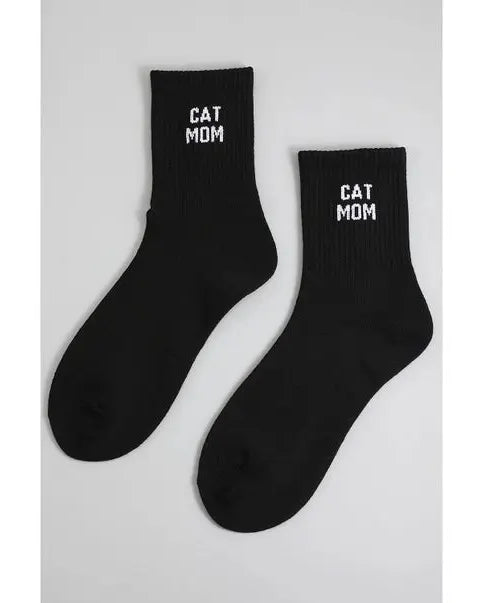Cat Mom Crew Socks - Golden Hour BoutiqueSocks
