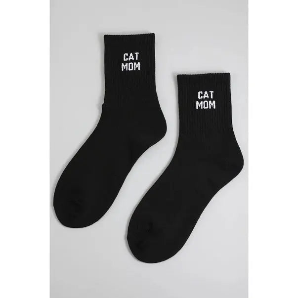 Cat Mom Crew Socks - Golden Hour BoutiqueSocks