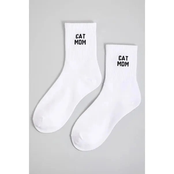 Cat Mom Crew Socks - Golden Hour BoutiqueSocks