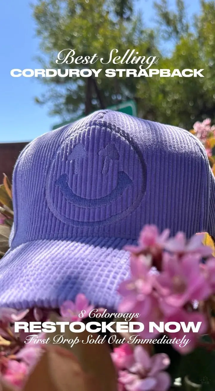 Corduroy Cap by Happy Caps - Golden Hour BoutiqueTrucker Hat
