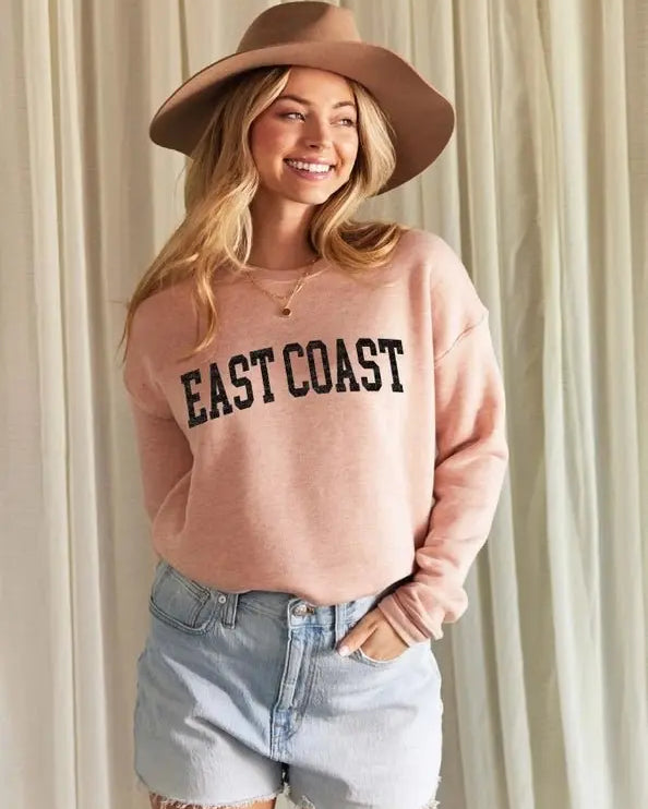 East Coast Crewneck Sweatshirt - Golden Hour BoutiquePullover
