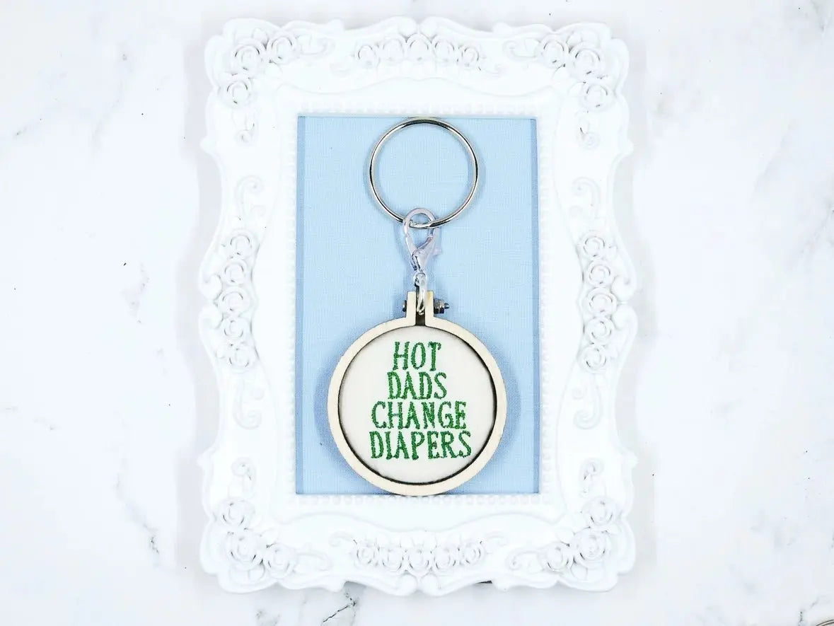 Embroidered Dad Keychains - Golden Hour BoutiqueGifts