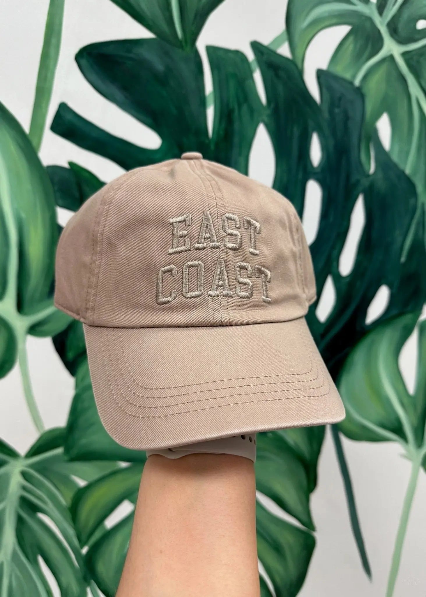 Embroidered East Coast Ball Cap - Golden Hour Boutique