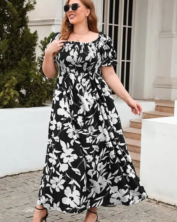 Fancy In Florals Smocked Dress - Golden Hour Boutiquemaxi dresses
