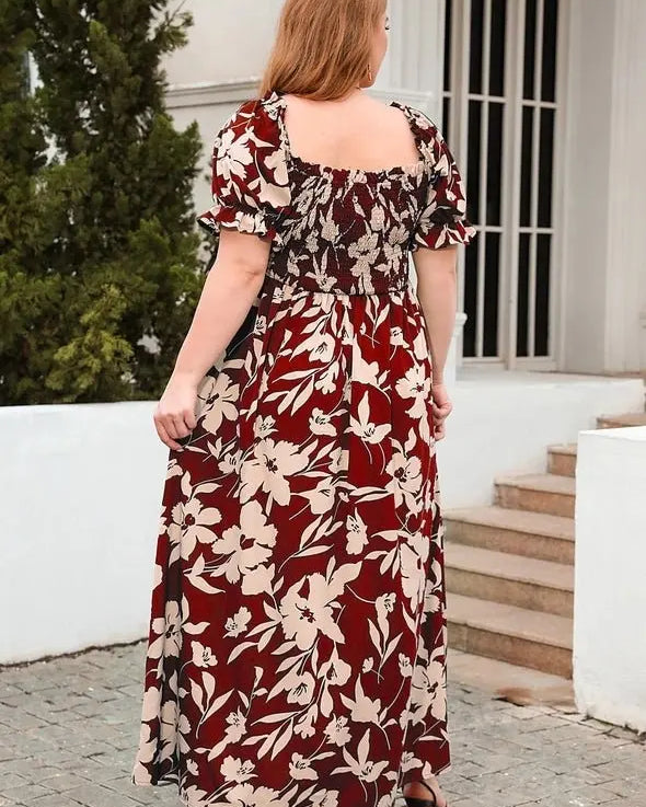 Fancy In Florals Smocked Dress - Golden Hour Boutiquemaxi dresses