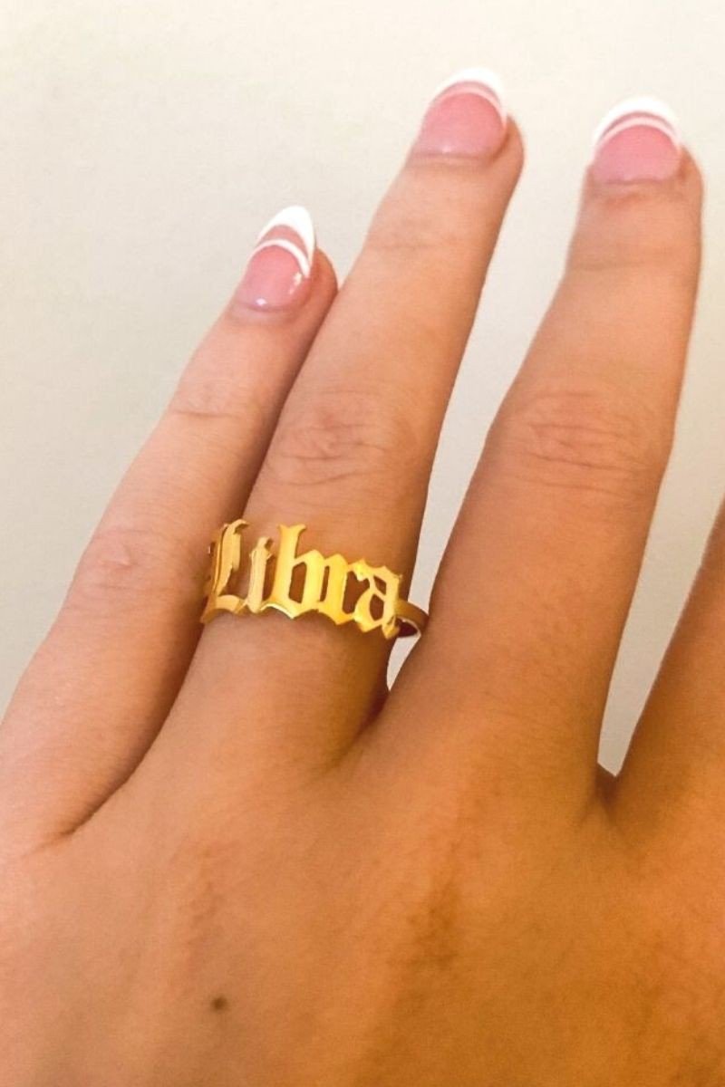 Gold Zodiac Sign Ring - Golden Hour Boutique