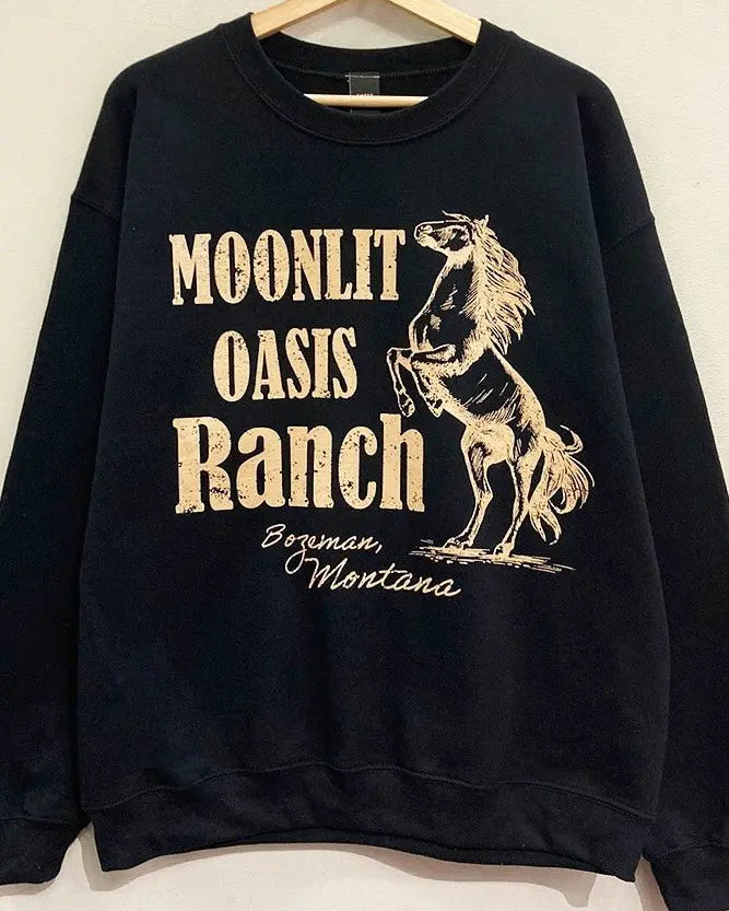 Moonlit Oasis Ranch Sweatshirt - Golden Hour BoutiquePullover