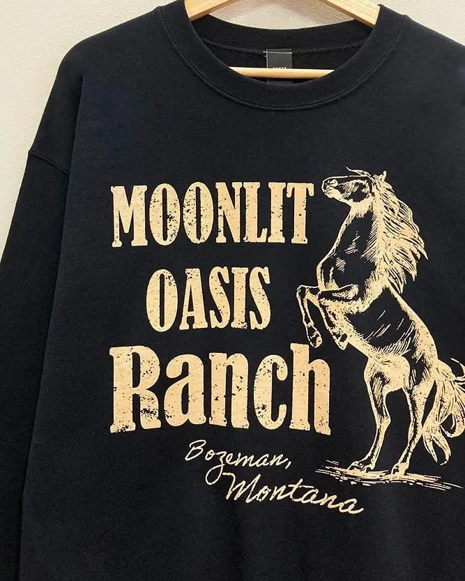 Moonlit Oasis Ranch Sweatshirt - Golden Hour BoutiquePullover