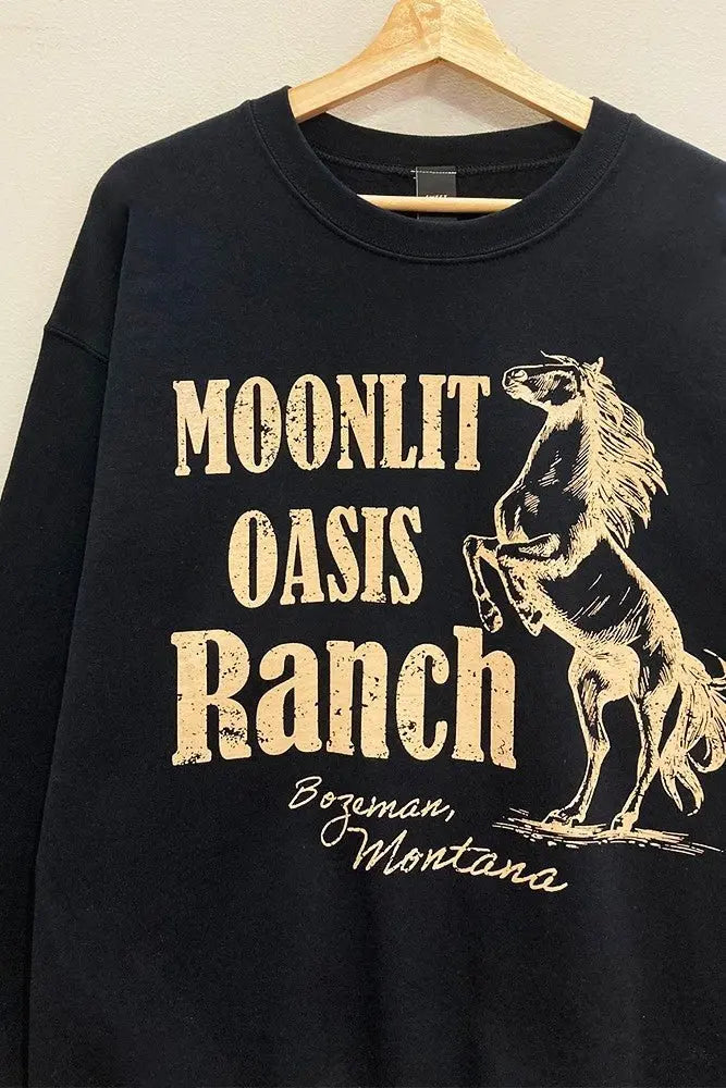 Moonlit Oasis Ranch Sweatshirt - Golden Hour BoutiquePullover