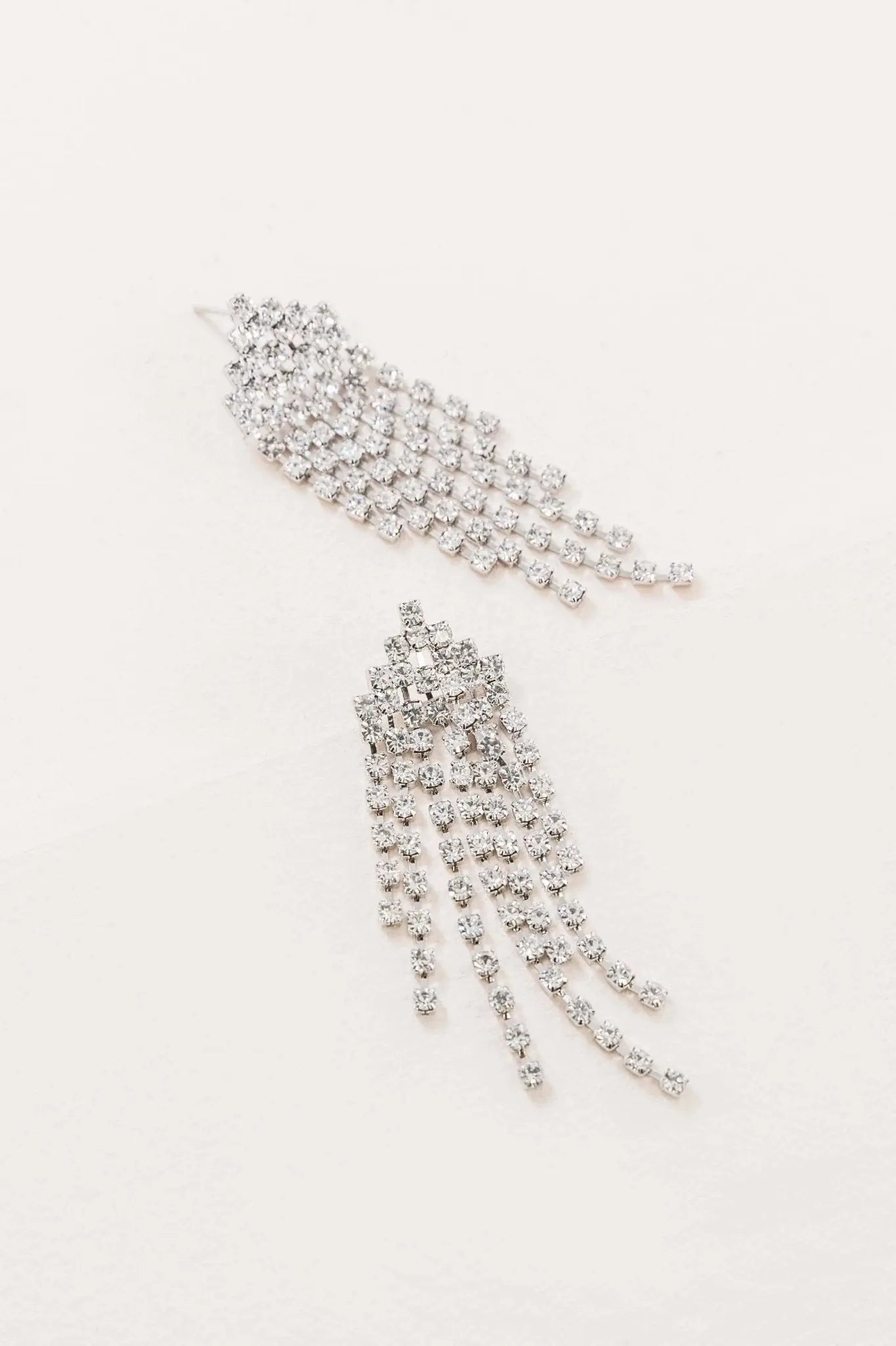 Rhinestone Tassel Earrings - Golden Hour Boutique
