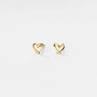 Tiny Heart Stud Earrings - Golden Hour BoutiqueEarrings