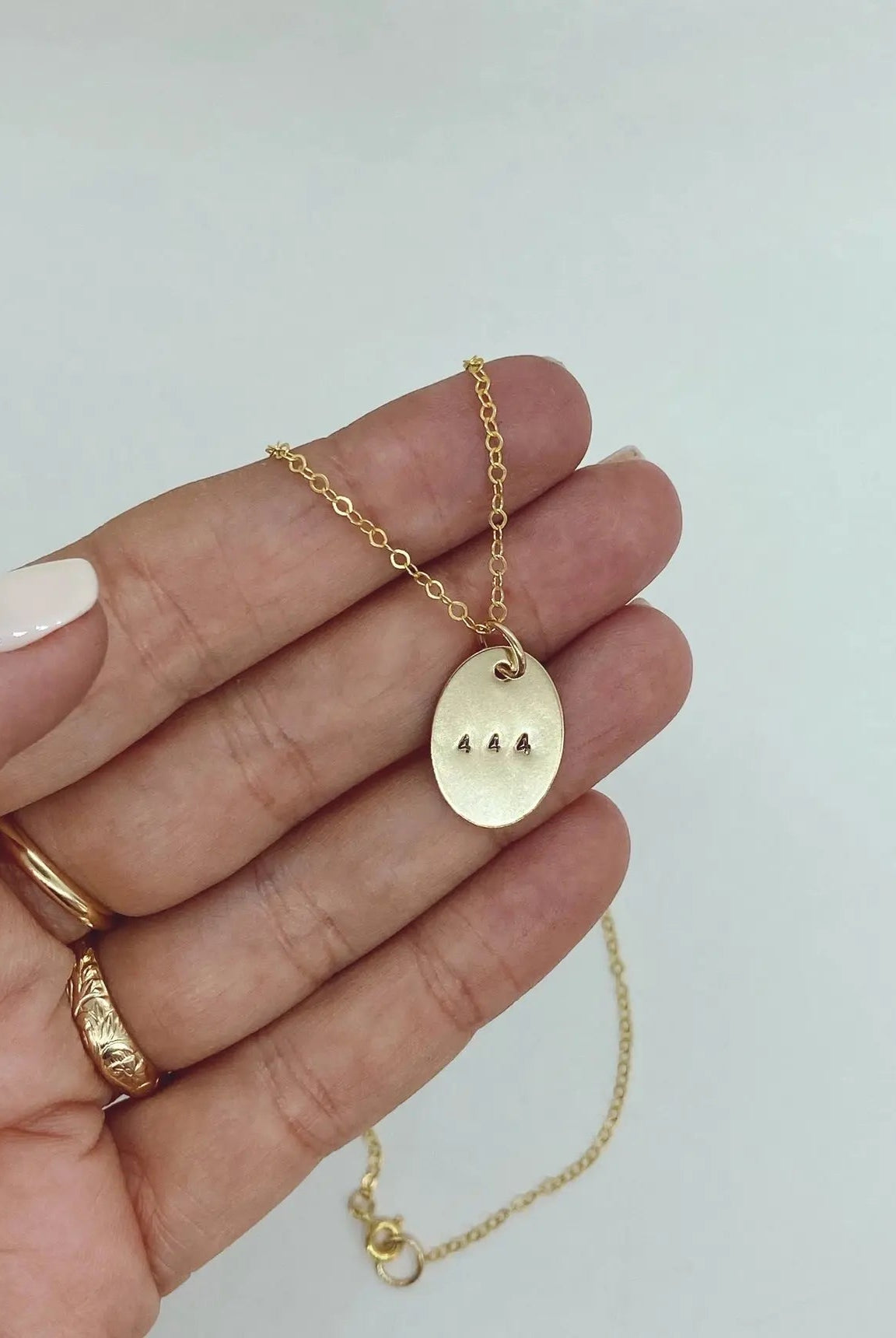 Angel Number Gold Filled Coin Necklace - Golden Hour BoutiqueNecklace