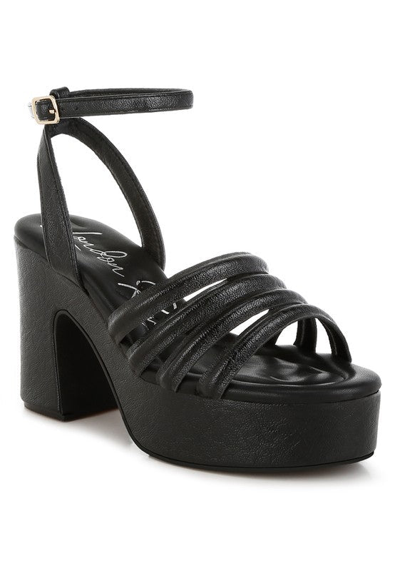 Athla Strappy High Platform Sandals - Golden Hour Boutique