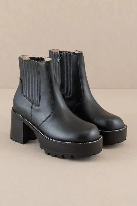 Aubrey Platform Paneled Boots - Golden Hour BoutiqueBoots