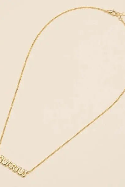 Bubble Zodiac Necklace - Golden Hour BoutiqueNecklaces