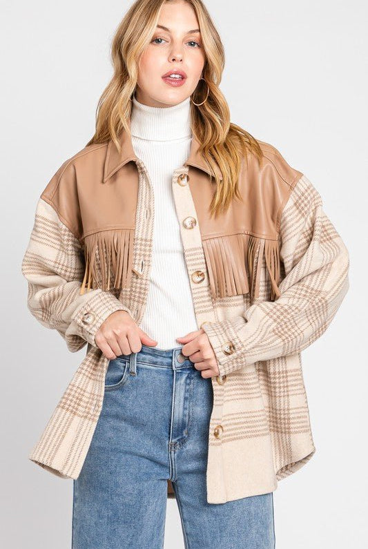 Canyon Fringe Shacket - Golden Hour BoutiqueJackets