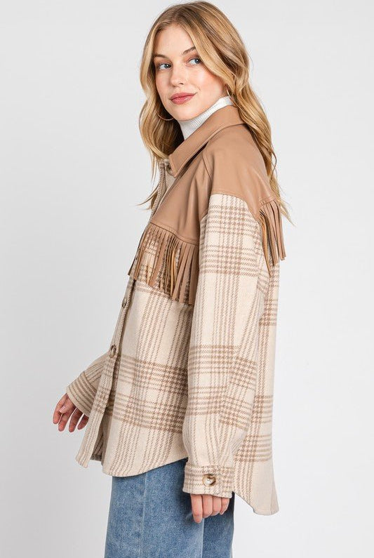 Canyon Fringe Shacket - Golden Hour BoutiqueJackets