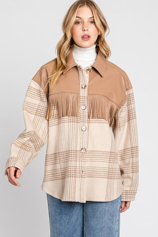 Canyon Fringe Shacket - Golden Hour BoutiqueJackets