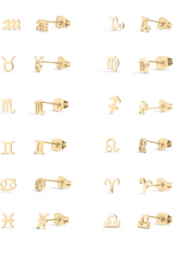 Celestial Sign Stud Earrings - Golden Hour BoutiqueEarrings