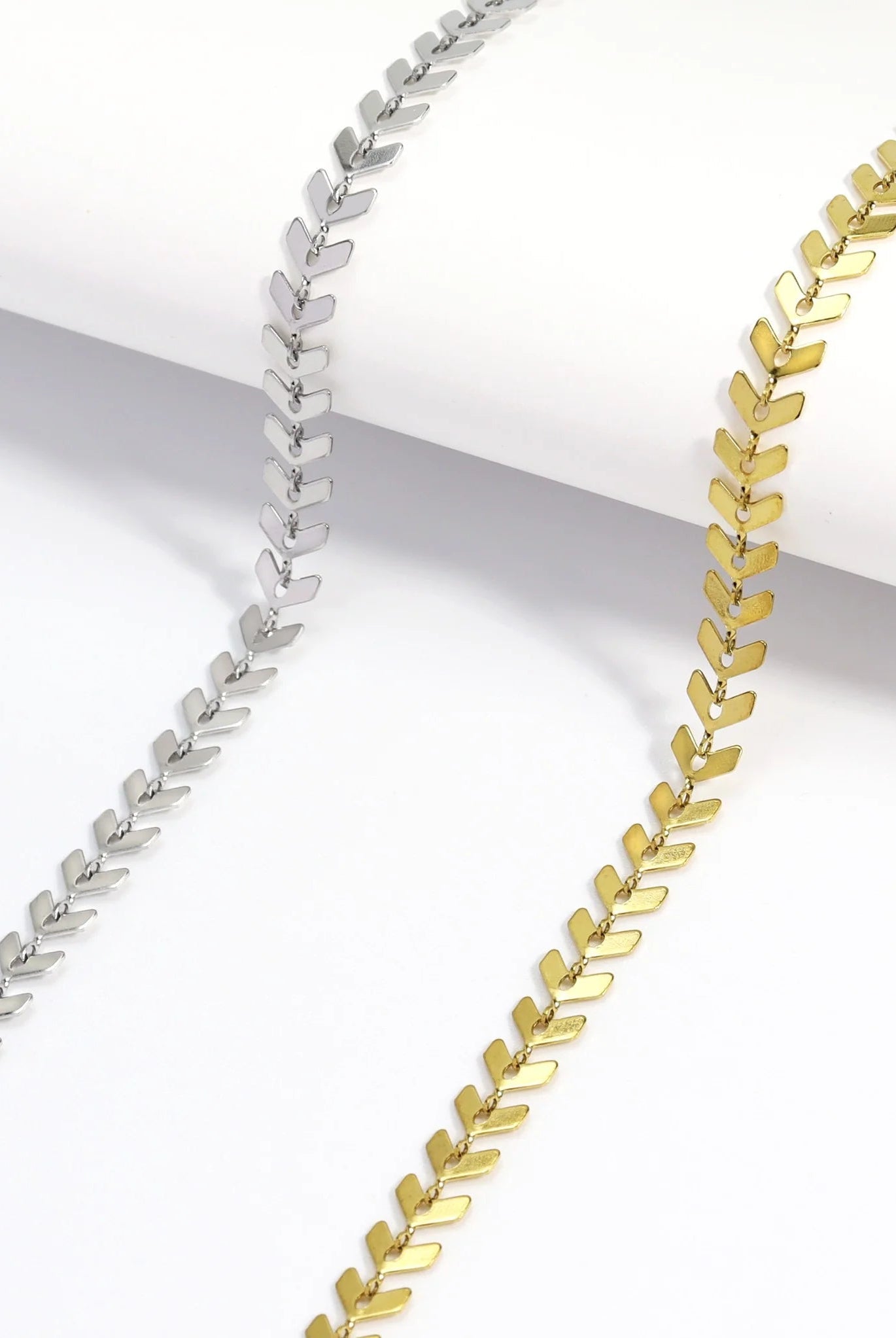 Chevron Chain Necklace - Golden Hour BoutiqueNecklaces
