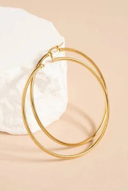 Classic Large Hoop Earrings - Golden Hour BoutiqueEarrings