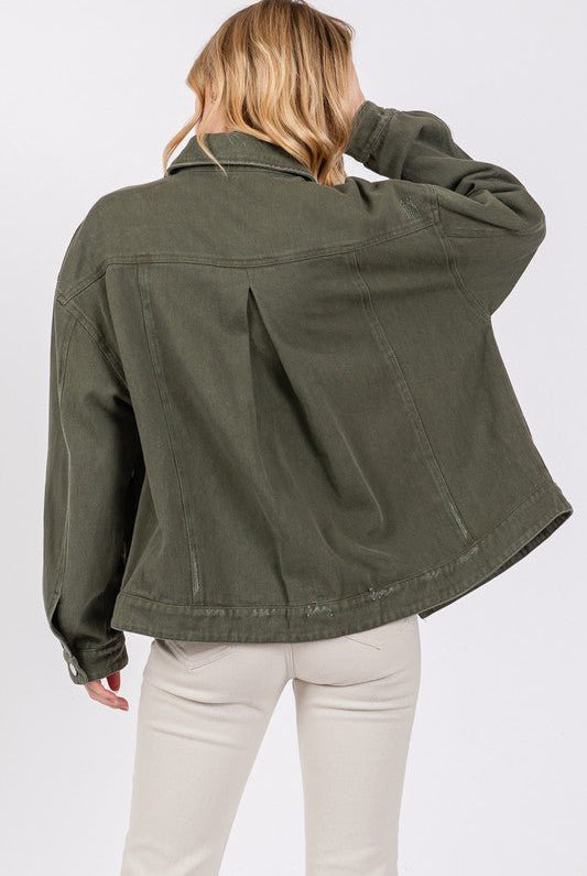 Desert Horizon Denim Jacket - Golden Hour BoutiqueJackets