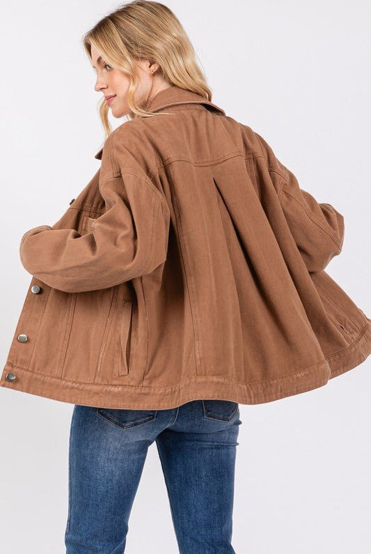 Desert Horizon Denim Jacket - Golden Hour BoutiqueJackets