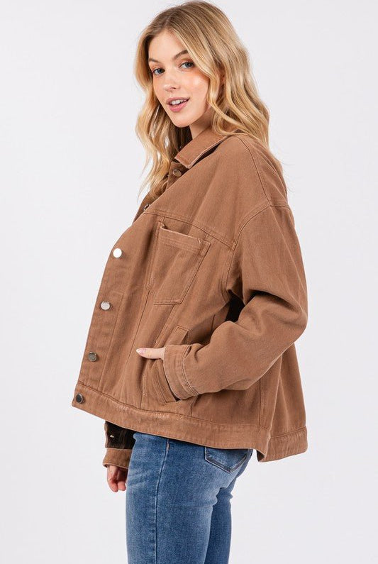 Desert Horizon Denim Jacket - Golden Hour BoutiqueJackets