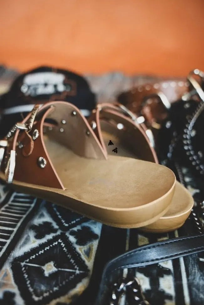 Double Buckle Down Sandals - Golden Hour BoutiqueSandals