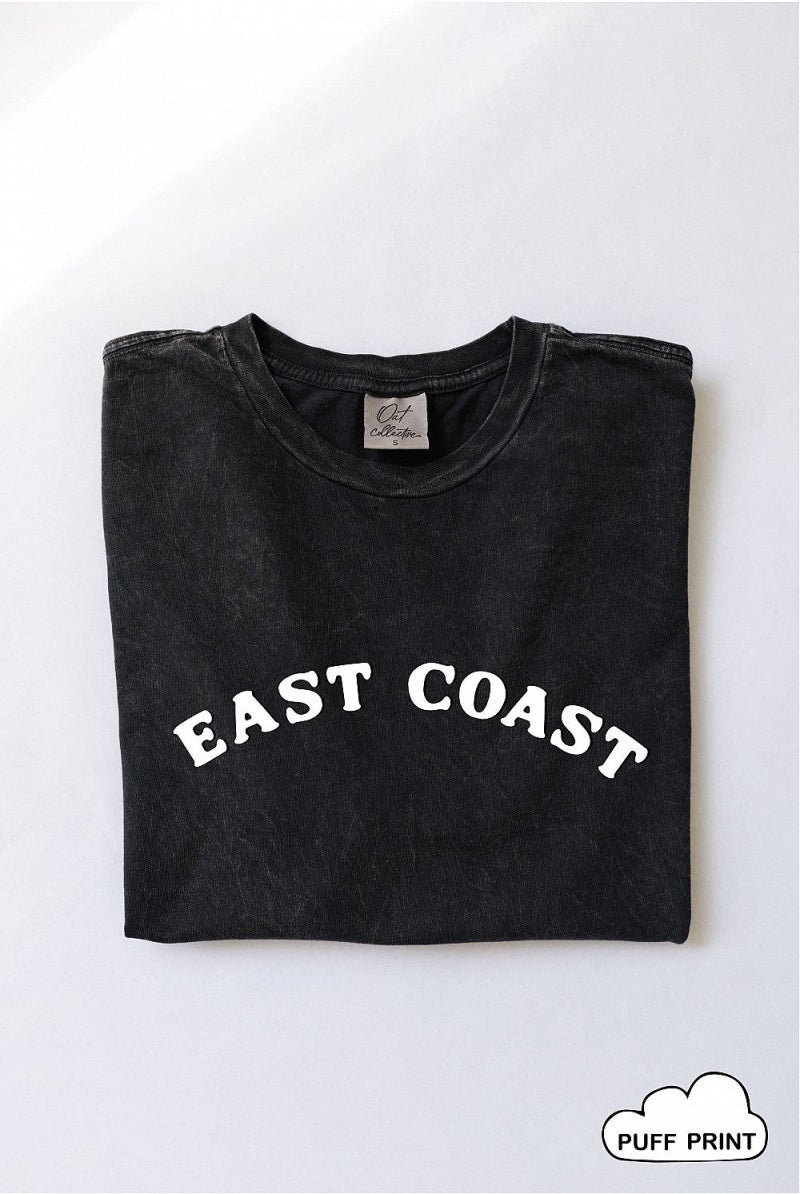 East Coast Mineral Washed Tee - Golden Hour BoutiqueGraphic Tees