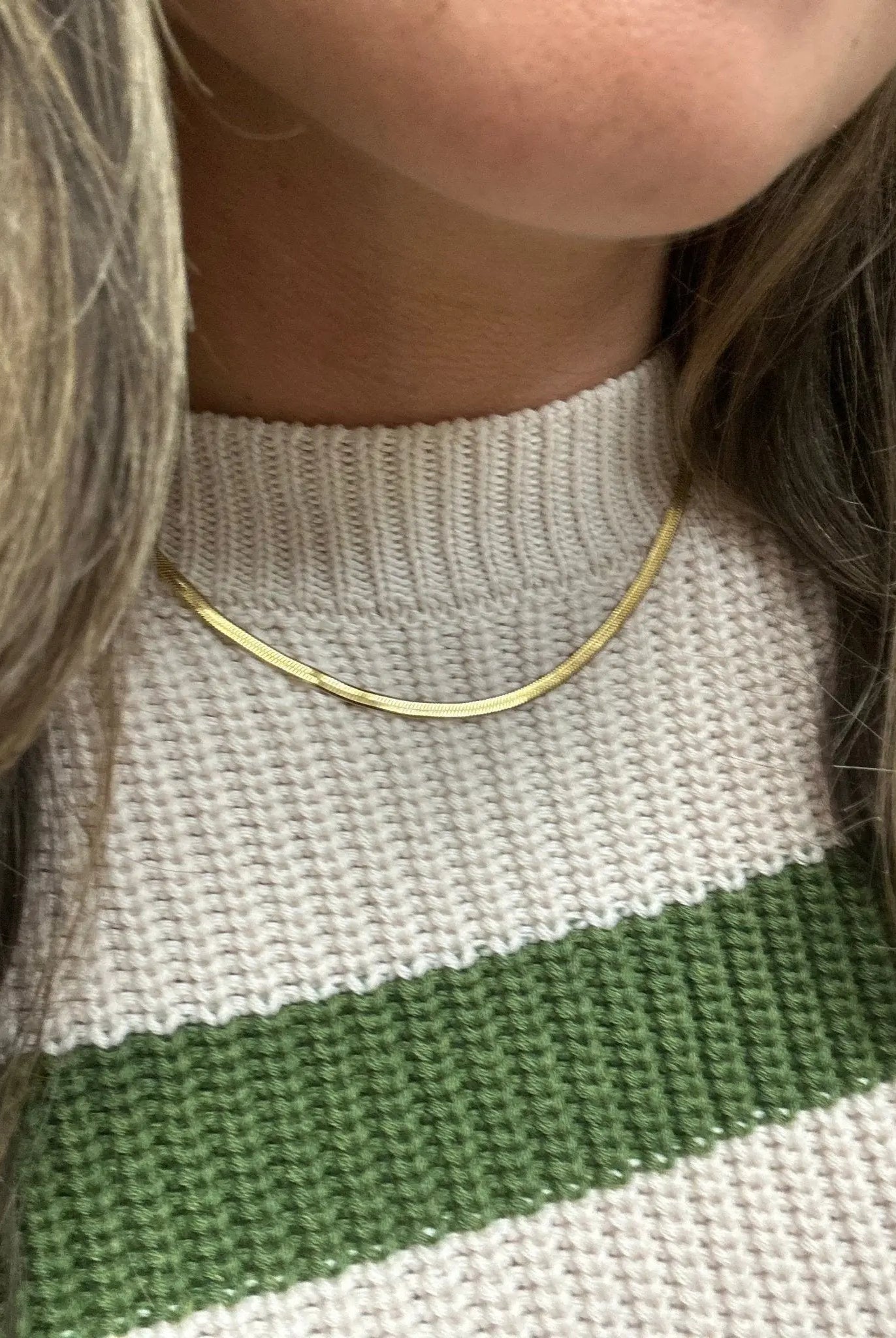 Effortless Herringbone Necklace - Golden Hour BoutiqueNecklaces