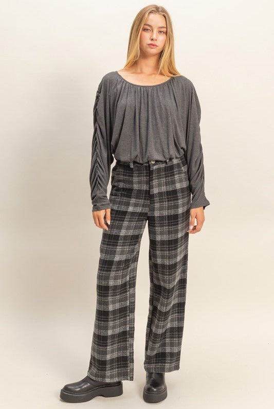 Everyday Edge Plaid Pants - Golden Hour BoutiquePants