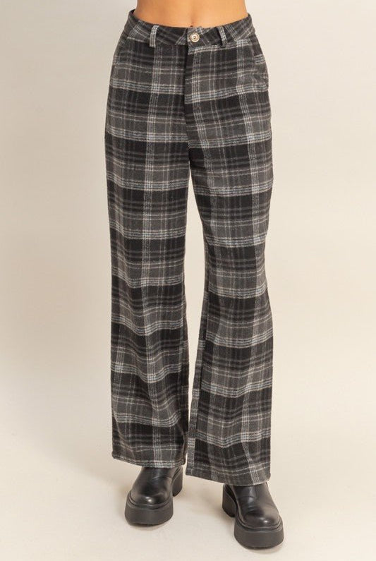 Everyday Edge Plaid Pants - Golden Hour BoutiquePants