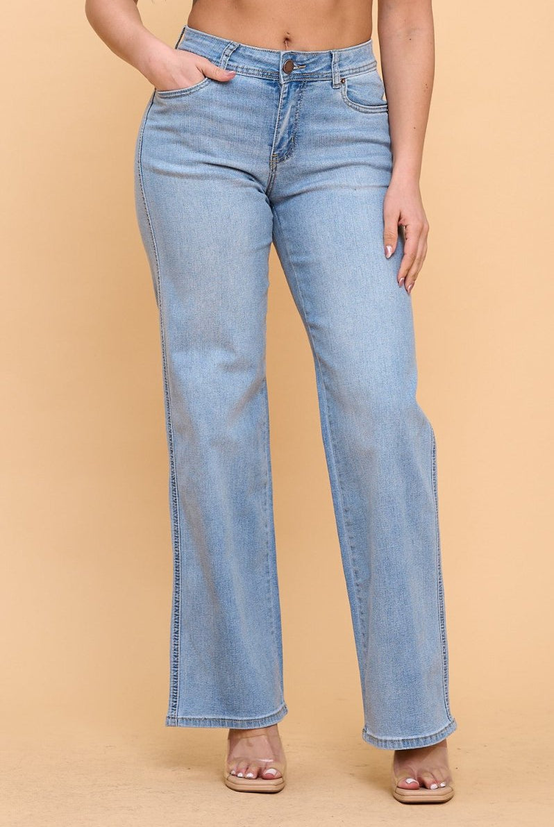 Everyday Light Straight Denim Jeans - Golden Hour BoutiqueJeans