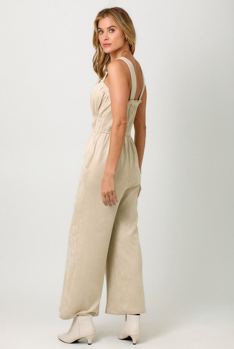 Golden Hour Suede Jumpsuit - Golden Hour BoutiqueJumpsuits