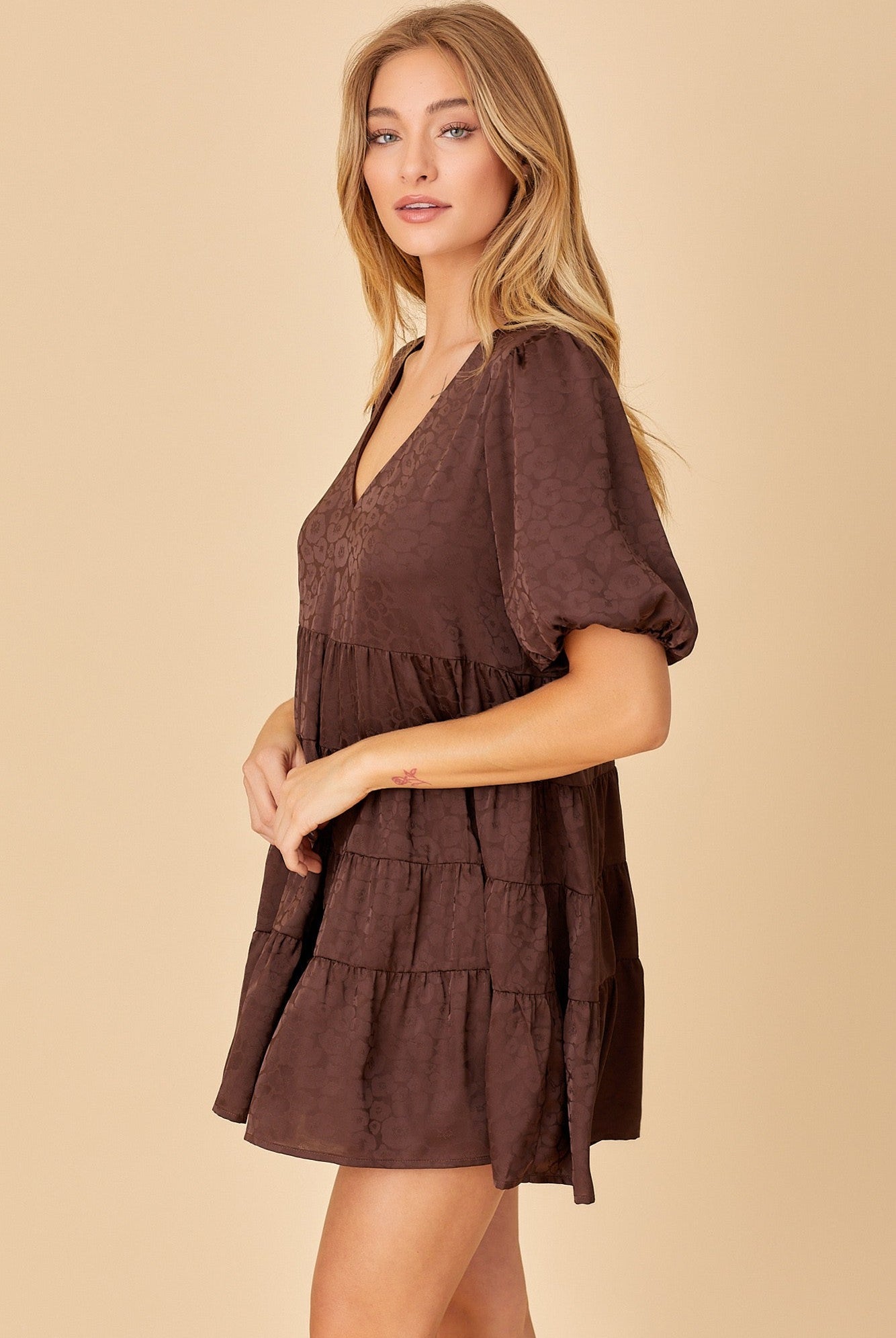 Golden Layers Mini Dress - Golden Hour BoutiqueMini Dresses