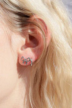 Graceful Bow Stud Earrings - Golden Hour BoutiqueEarrings