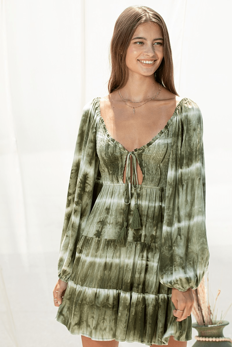 Green Horizons Mini Dress - Golden Hour BoutiqueMini Dresses