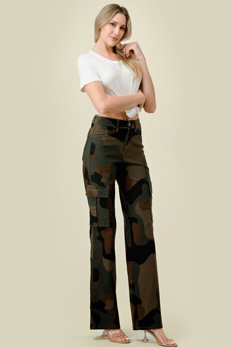 Hometown Camo Cargo Jeans - Golden Hour BoutiqueJeans