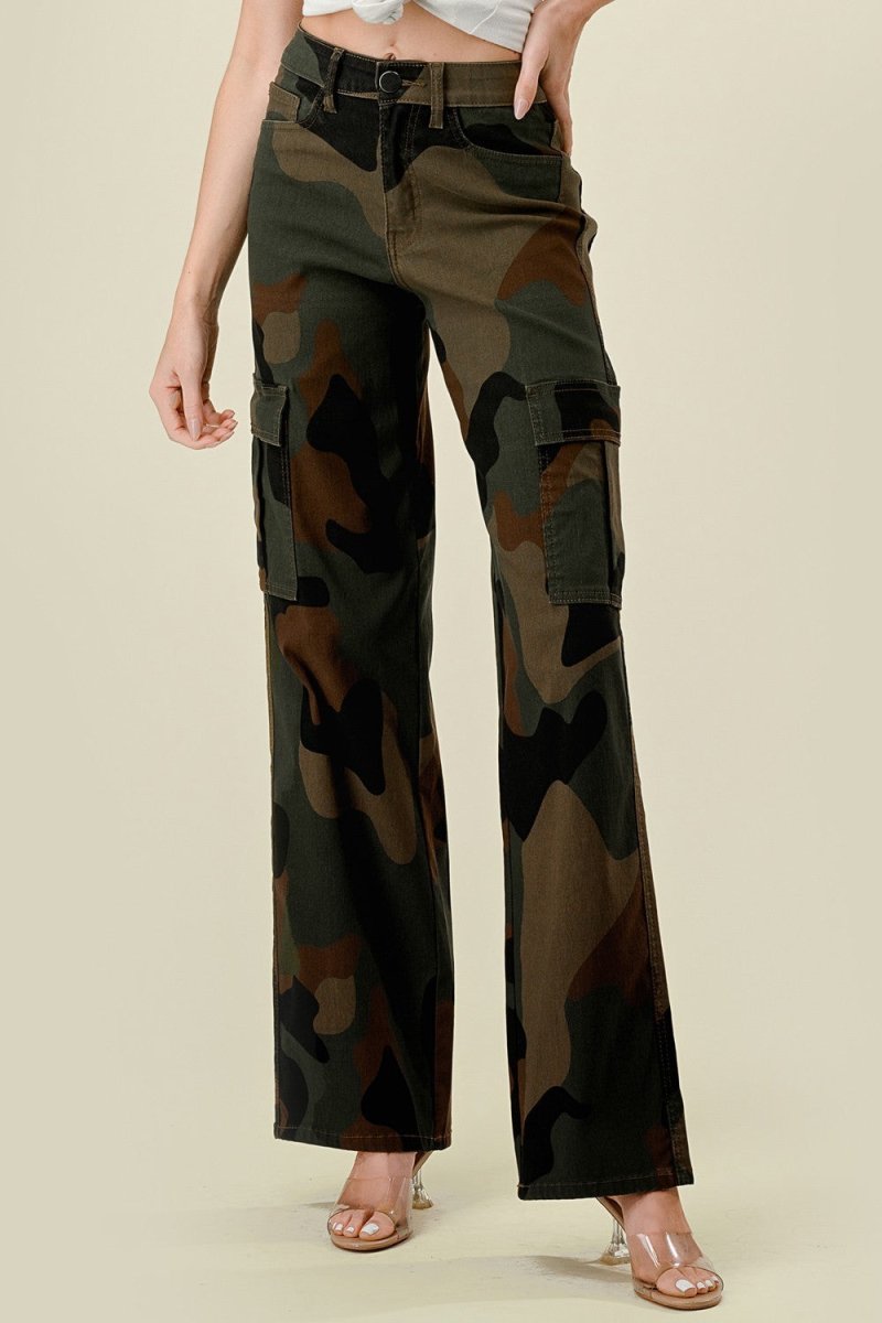 Hometown Camo Cargo Jeans - Golden Hour BoutiqueJeans
