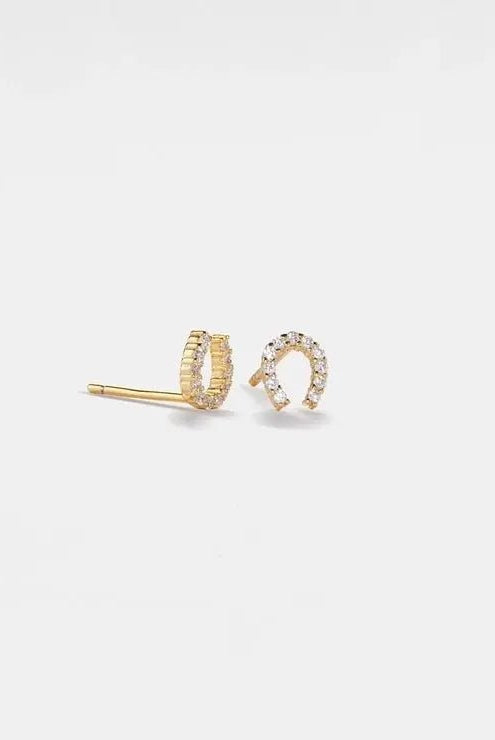 Horseshoe Stud Earrings - Golden Hour BoutiqueEarrings