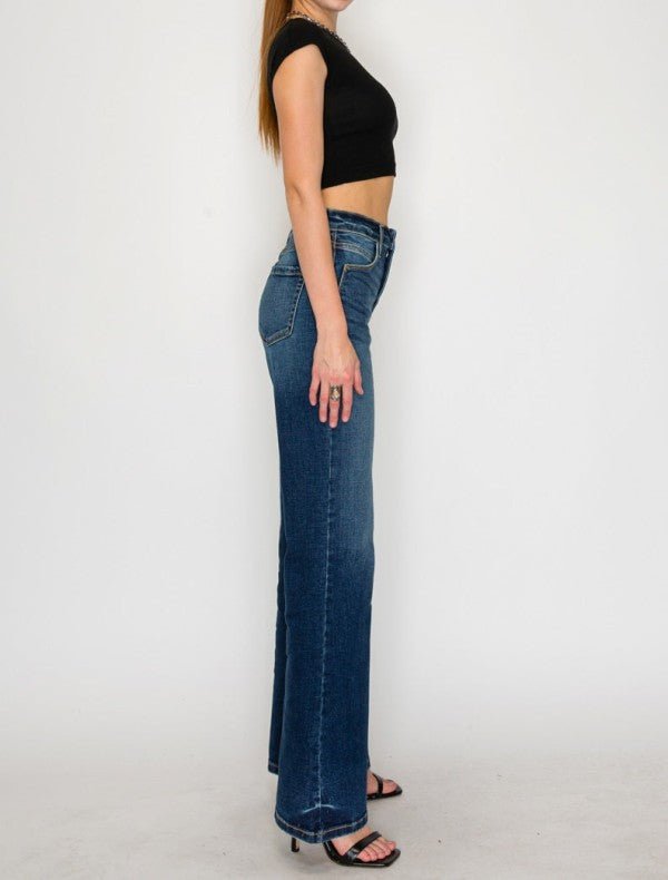 Leilani Tummy Control High Rise Holly Flare Jeans - Golden Hour Boutique