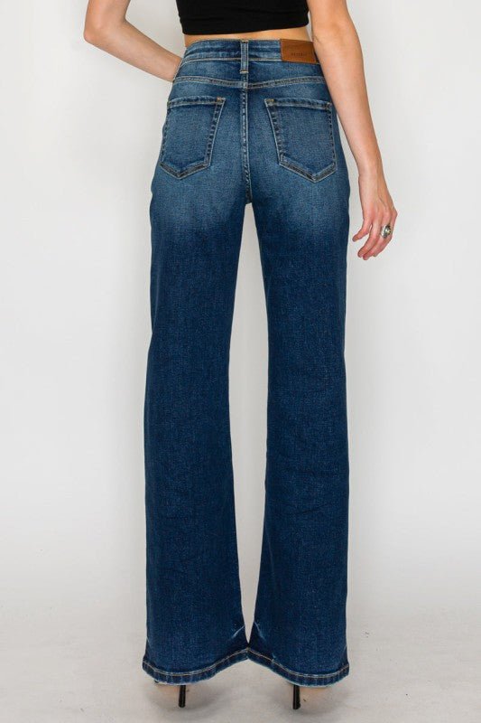 Leilani Tummy Control High Rise Holly Flare Jeans - Golden Hour Boutique