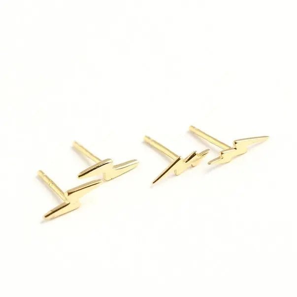 Lightning Bolt Stud Earrings - Golden Hour BoutiqueEarrings