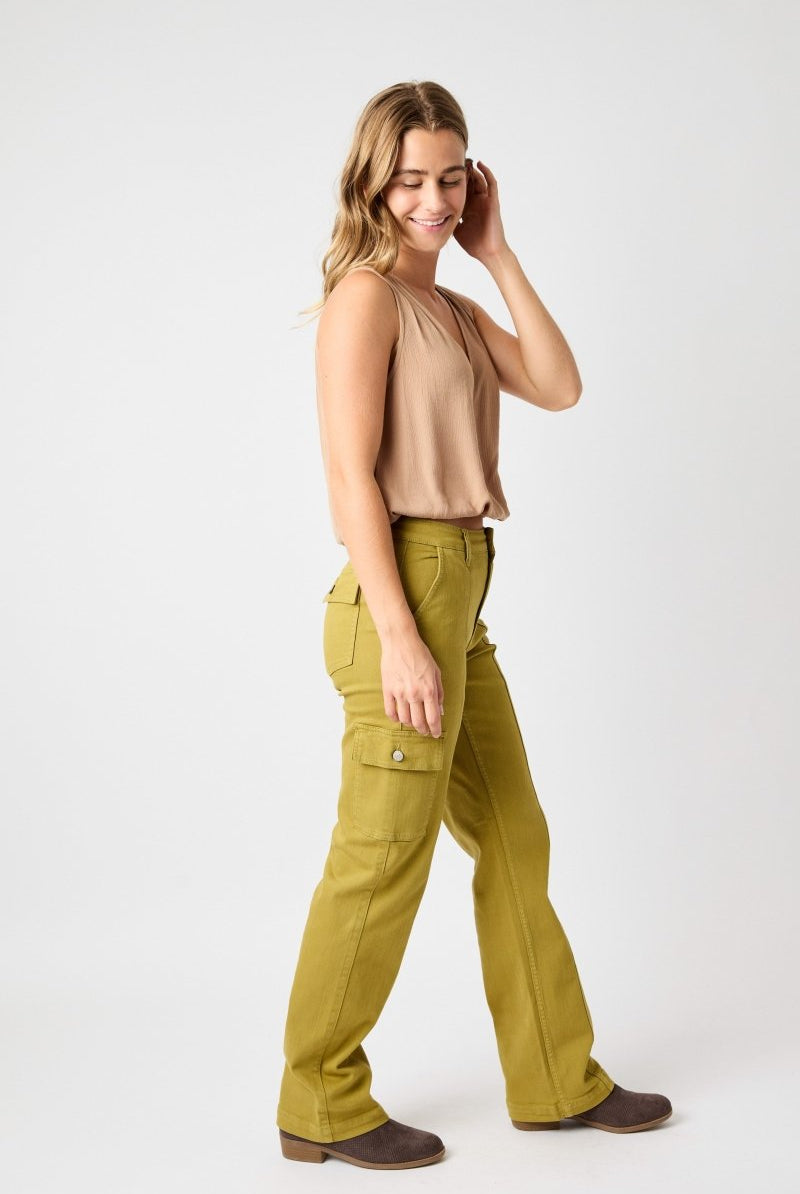 Matcha Cargo Straight Jeans - Golden Hour BoutiqueJeans