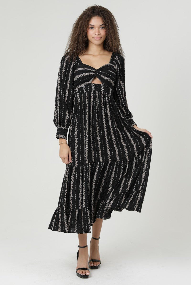 Midnight Petals Maxi Dress - Golden Hour BoutiqueMidi Dresses